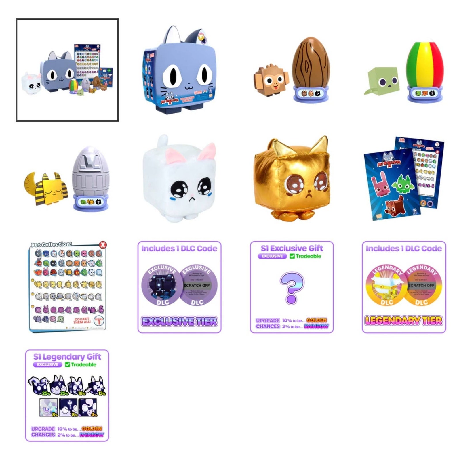 Pet Simulator X Collector Pack Bundle W/dlc Codes BRAND NEW Etsy