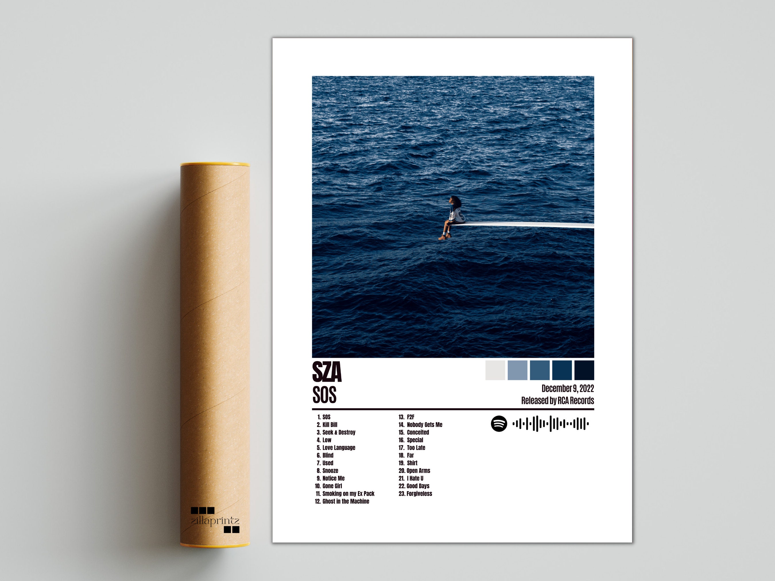 Discover Custom SOS Album Cover Poster for Wall Art