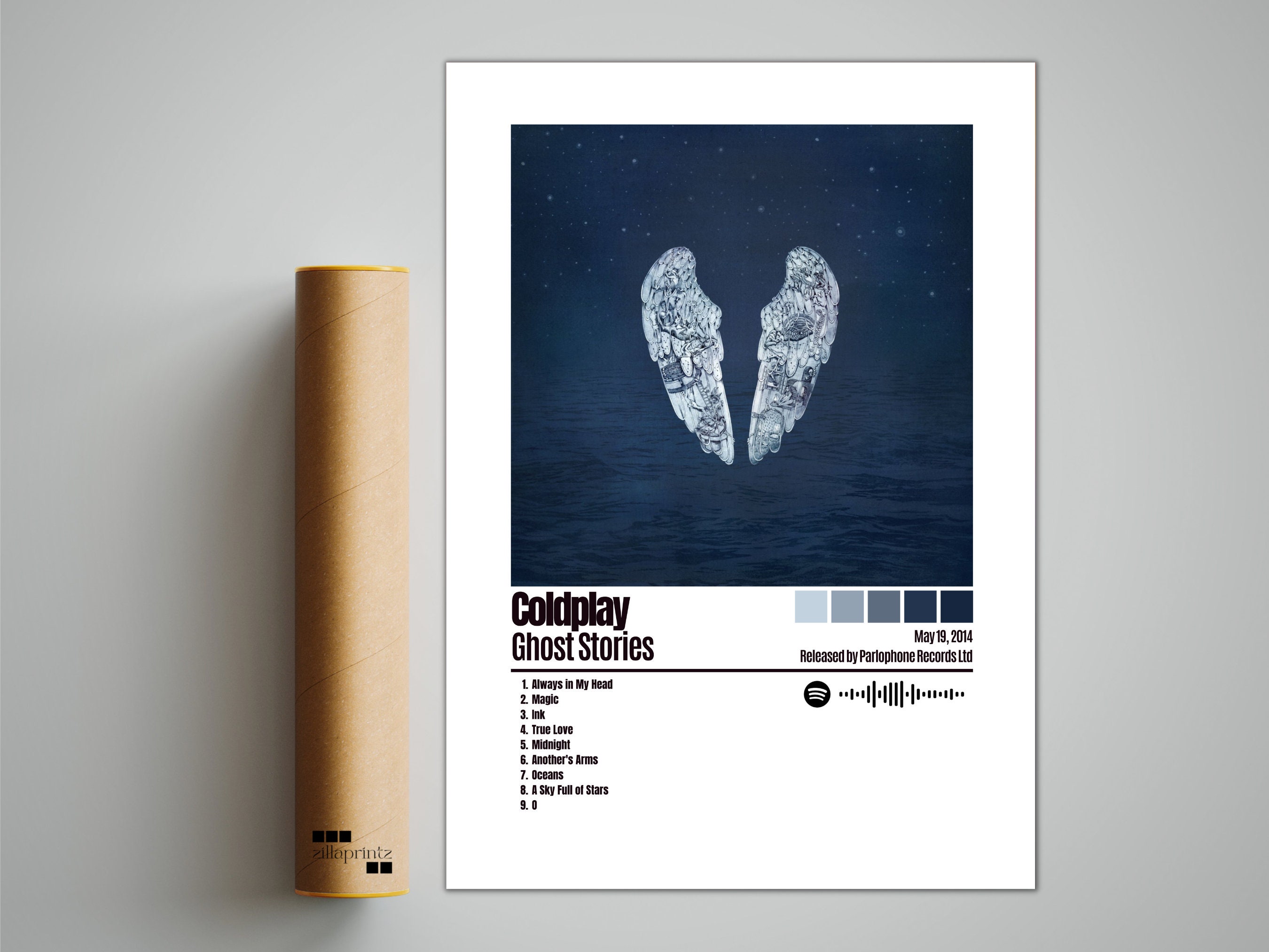 Coldplay Poster Ghost Stories | Album Cover Poster sold by Classy Missy ...