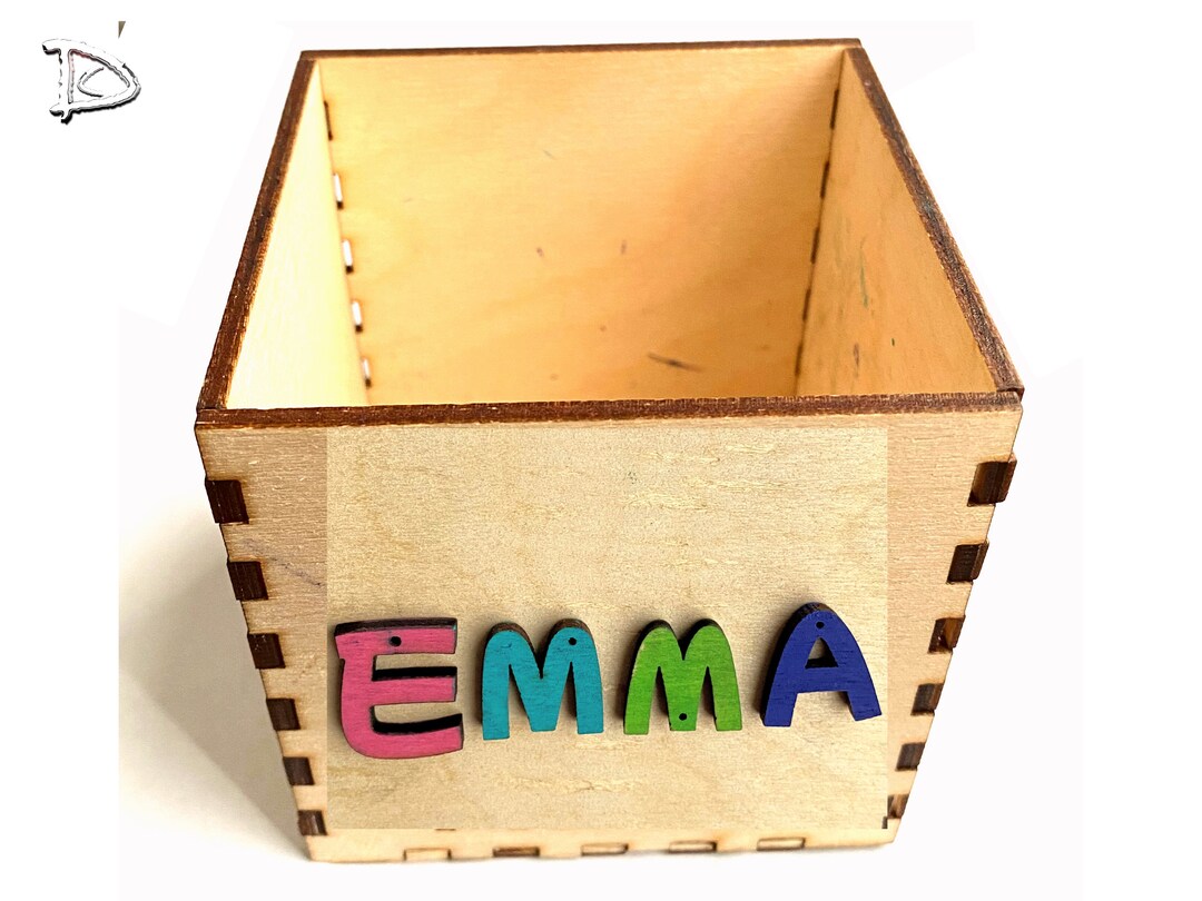Custom Name Wooden Pencil Holder Custom Name Gift Custom Name Birthday ...