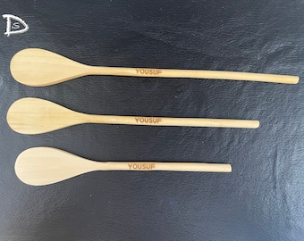 Designer Wooden Cooking Spoons | Customize Kitchen Gifts | Customize Wooden Spoons | Customize Cooking Spoons | Gift for Mom | Gift for Her