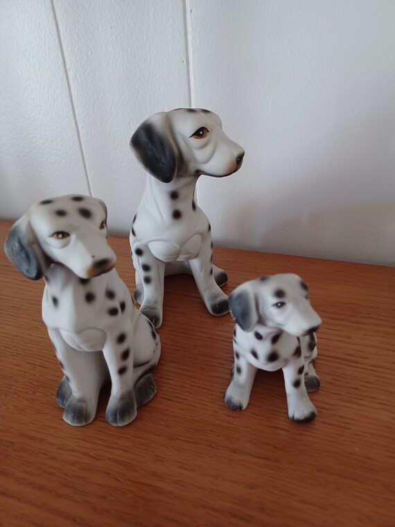Ceramic Dalmatian Figurines Etsy