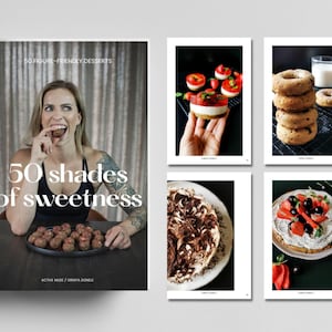 50 Shades of Sweetness - Digital Healthy Dessert Recipe ebook, Instant Download PDF recipes Ebook
