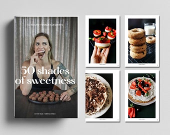 50 Shades of Sweetness - Digital Healthy Dessert Recipe ebook, Instant Download PDF recipes Ebook