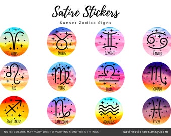 Sunset Theme Zodiac Signs