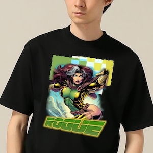 Rogue X-Men 97 Vintage T-Shirt - Unisex Fan Apparel, Premium Quality Cotton, Durable Design, Perfect Gift for Women and Men