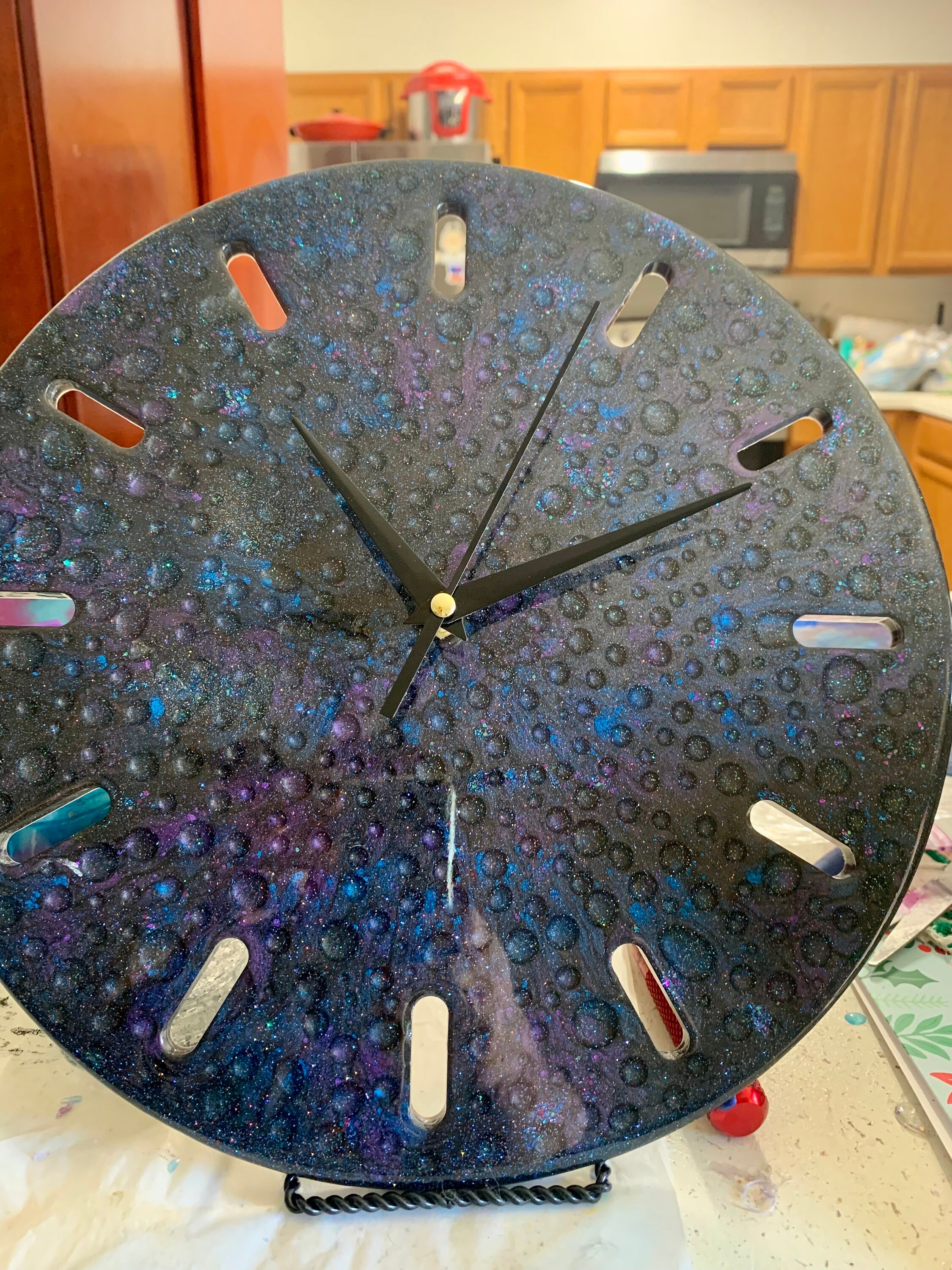 Resin Clock, Galaxy Clock, Housewarming Gift, Birthday Gift for Her ...