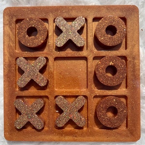 Resin tic tac toe game, family game night, gift for child, birthday gift, strategy game