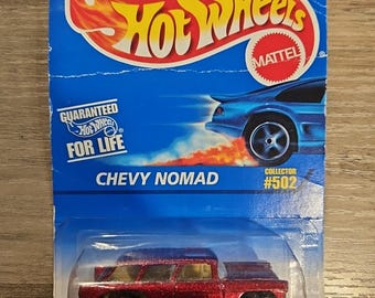 Hot Wheels Chevy Nomad Red With Gold 7 Spoke Wheels Collector 502