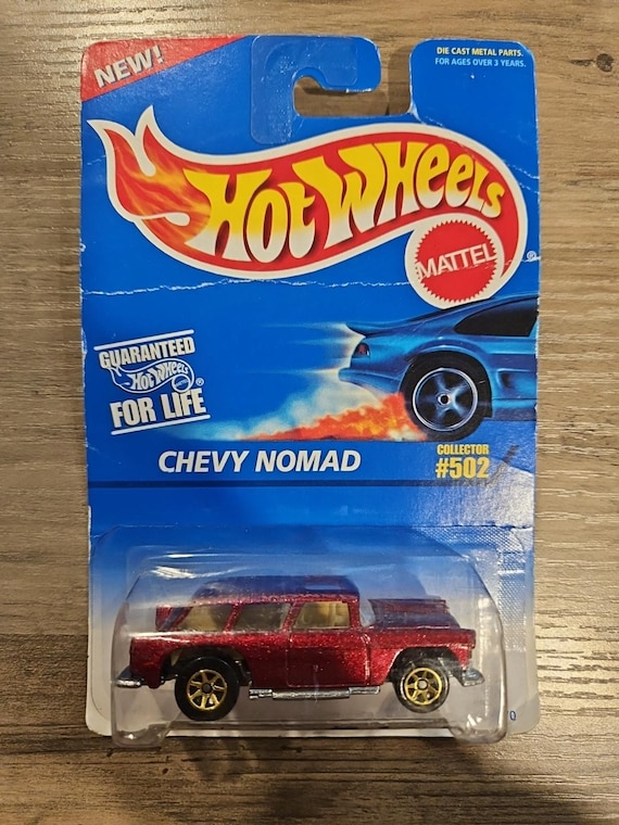 Hot Wheels Chevy Nomad Red With Gold 7 Spoke Wheels Collector 502