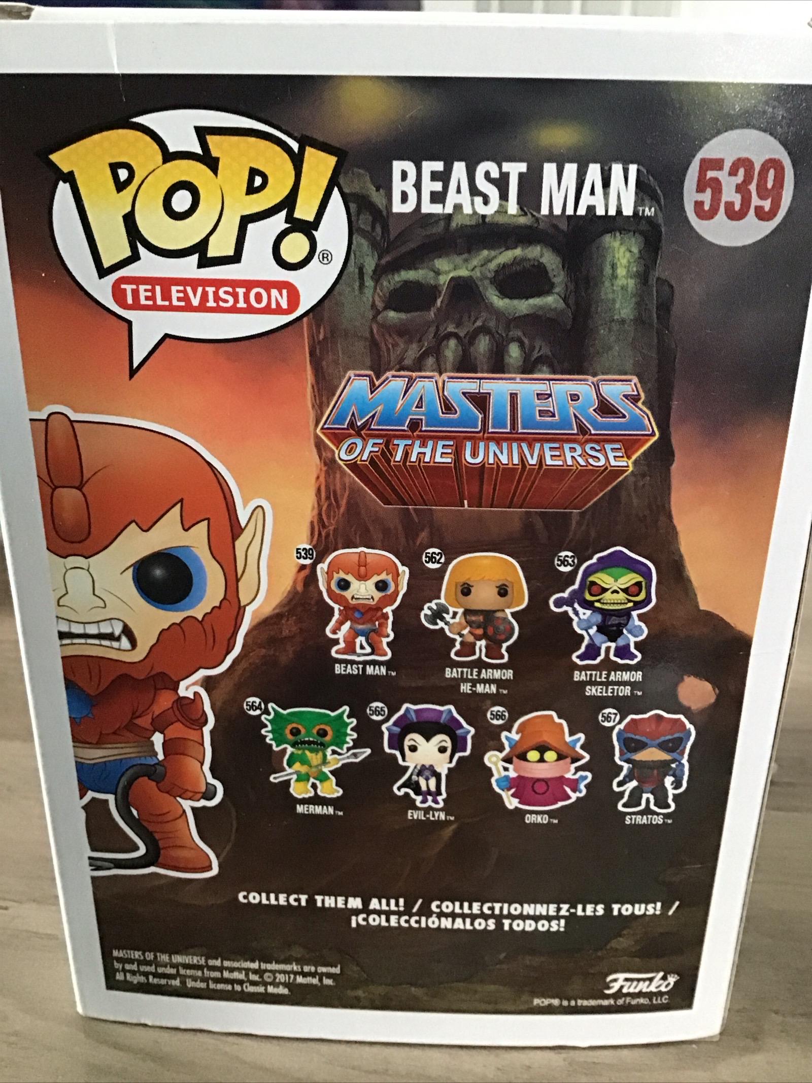 Funko Pop! マスターズ オブ ザ ユニバース 539 ビーストマン ビニール