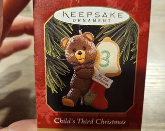1997, CHILD&#39;S THIRD CHRISTMAS, Hallmark Keepsake Ornament
