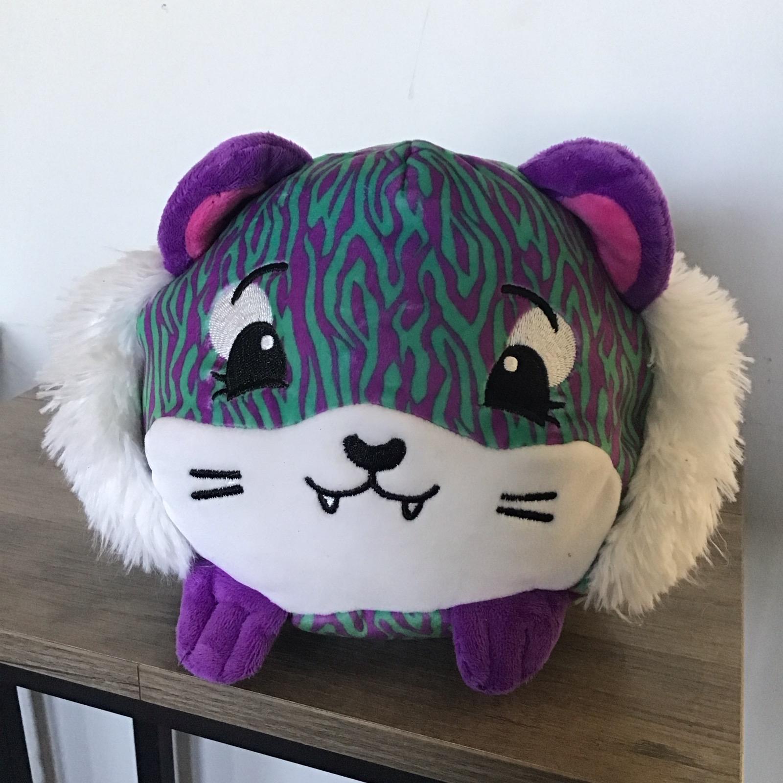 Pikmi Pops Surprise Plush Large Purple Blue Tweezle Kitty Leopard