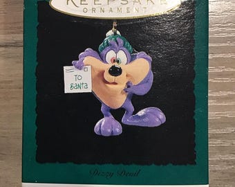 Hallmark Keepsake Tiny Toon Adventures Dizzy Devil Ornament - Miniature 1994