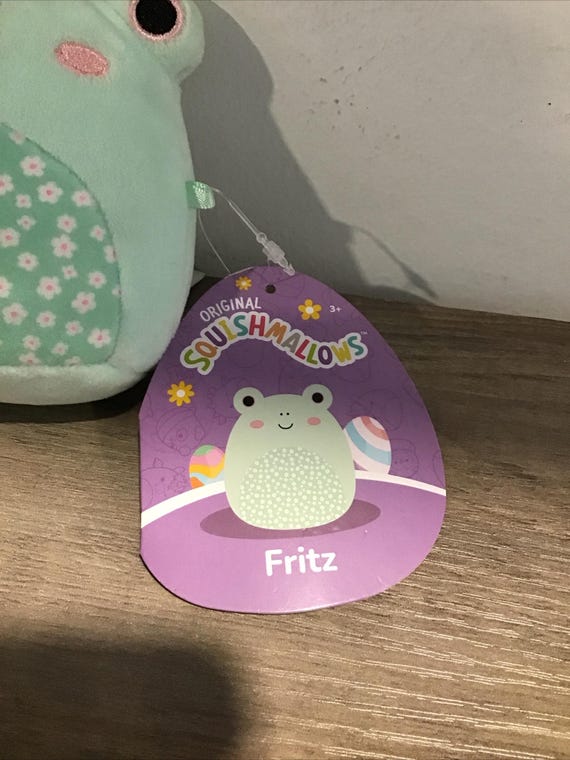 NWT Squishmallow 4.5” FRITZ the Frog Spring Flowers Easter Plush