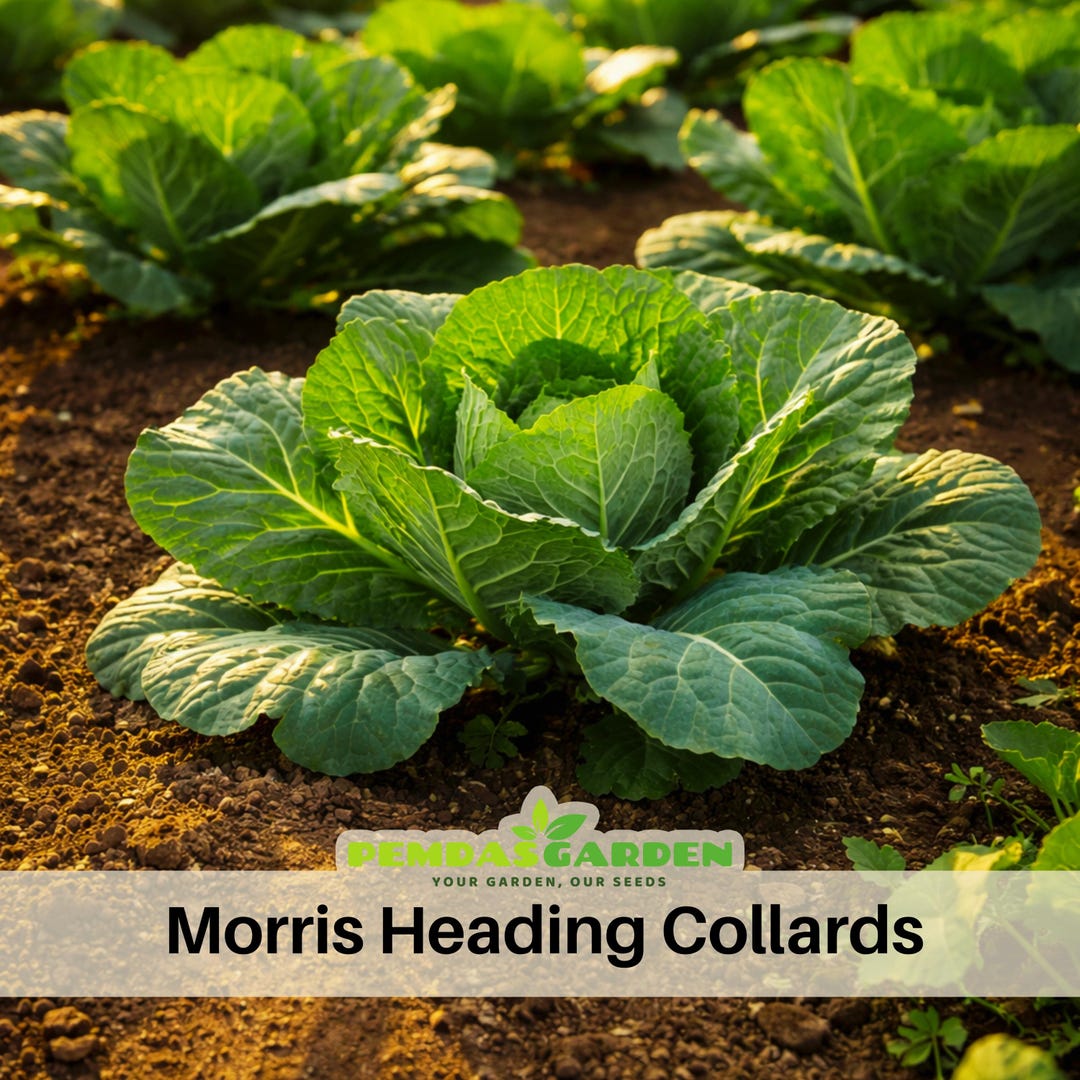 Morris Heading Collards Seeds - Heirloom Greens - Large Tender Leaves ...