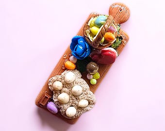 Handmade Miniature Picnic Board Magnet – Tiny Food Art Kitchen Decor