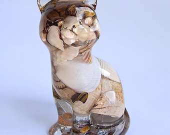 Maris • Ocean Spirit Cat • Tiger’s Eye & Moonstone • One of a Kind