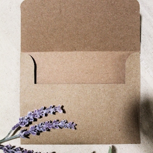 Esthetische enveloppen | Geschikt voor kaarten 4"x6" | Kraftpapier