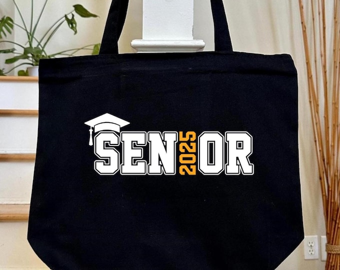Senior 2025 Tote Bag | Custom Graduation Gift, Lightweight & Stylish, Perfect for Class of 2025 Celebrations