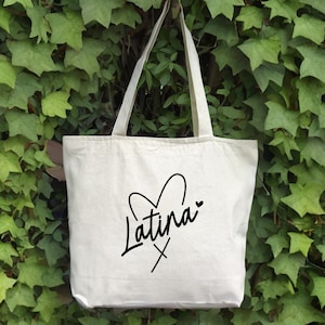 Latina Tote Bag, Latina Gift, Chula Bag, Spanish Bag, Latina Feminist Bag, Latina Power, Latina Bag, Latina AF Bag, Morena Tote, Mexican Bag