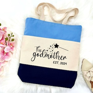 Godmother Tote Bag, Fairy Godmother Gift, Birthday Gift, Thank You Gift