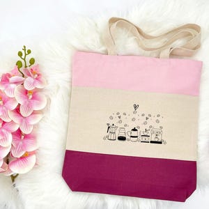 Coffee Maker Bag, Coffee Tote Bag, Coffee Lover Bag, Coffee Machines Bag, Gift for Coffee Lover, Barista Tote Bag, But First Coffee Bag