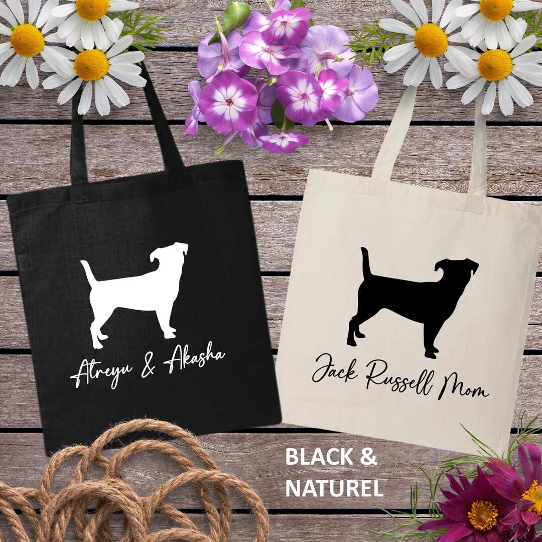 Jack Russell, Jack Russell Mom, Jack Russell Tote Bag, Jack Russell