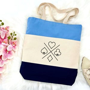Playing Cards Deck Tote Bag, Poker Bag, Deck of Cards Tote, Poker Tote, Playing Cards Bag, Poker Gift, Gambling Bag, Poker Lifestyle Bag