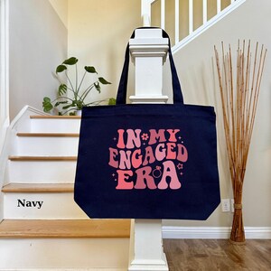 In My Engaged Era, Custom Bride Bag, Engagement Gift For Her, Fiance Gift, Bridal Shower Gift, Future Mrs Bag, Bachelorete ZIPPER Tote Bag image 6