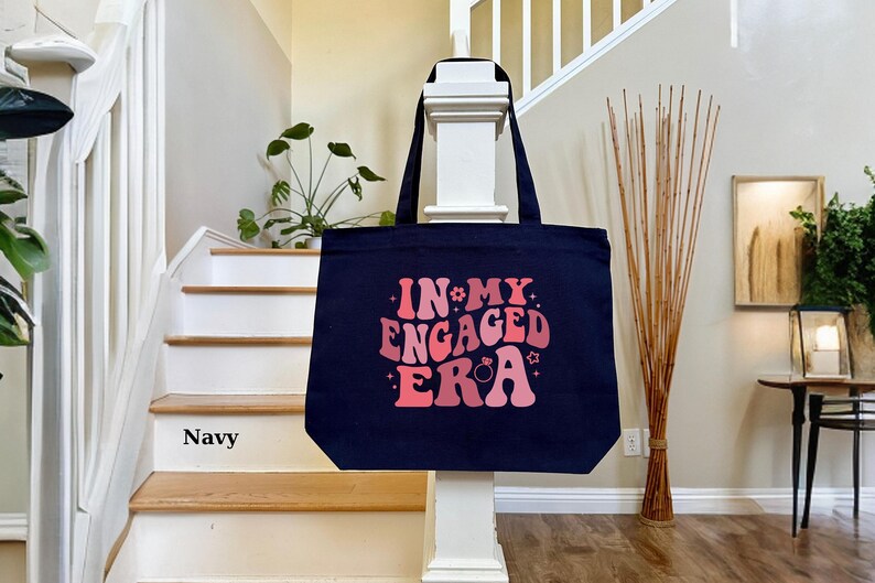 In My Engaged Era, Custom Bride Bag, Engagement Gift For Her, Fiance Gift, Bridal Shower Gift, Future Mrs Bag, Bachelorete ZIPPER Tote Bag image 6