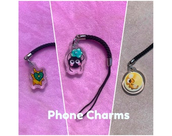 Phone Charms various styles | koroko botw soot splat golden egg strap cute kawaii