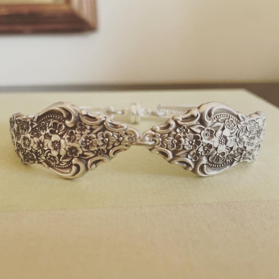 Buy Vintage Renaissance Double Spoon Bracelet Online in India - Etsy