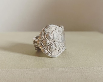 Antique Orange Blossom Spoon Ring