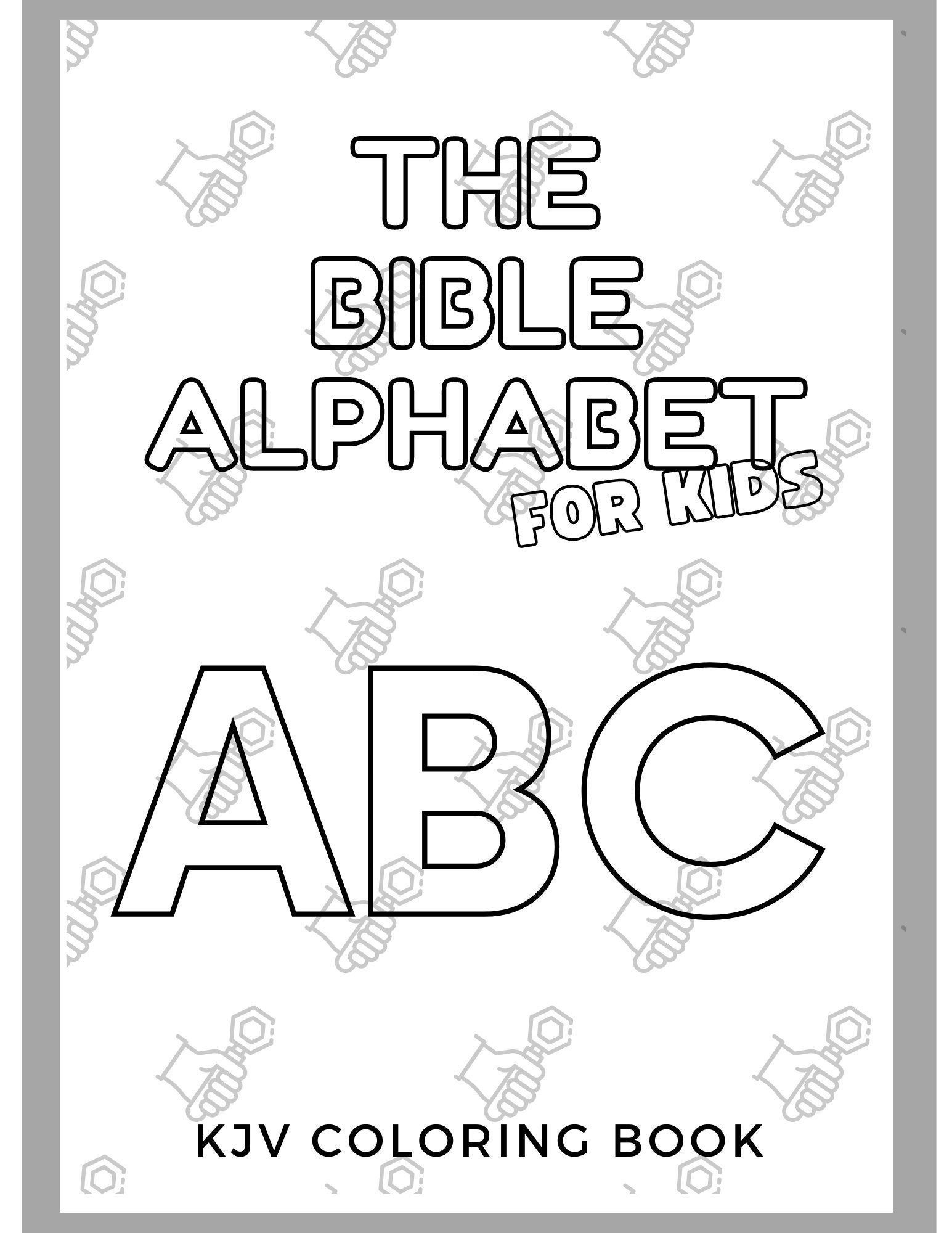 KJV Coloring Book: the Bible Alphabet for Kids - Etsy