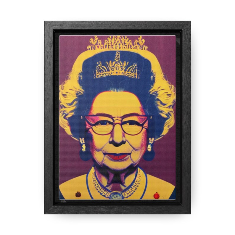 Queen Elizabeth Wall Art Queen Elizabeth II Midjourney Ai Etsy