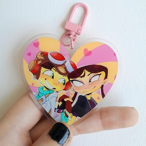 RazLili Heart Charm - Psychonauts Fanmade Keychain