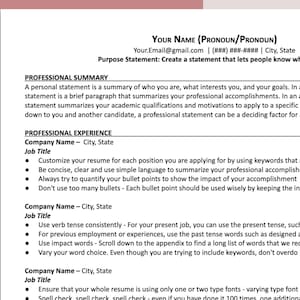 Land the job! Big Tech Resume Template 2024, Professional Modern Resume Template for Word & Google Docs, FAANG, and Consulting Resume