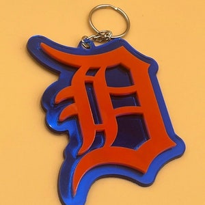 Detroit D Keychain