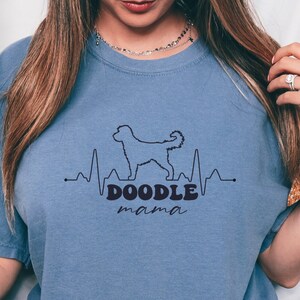 Doodle Mama Shirt, Aussiedoodle Heartbeat Shirt, Goldendoodle Lovers Tshirt, Doodle Mom, Funny Doodle Tee, Cute Doodle Gift Shirt