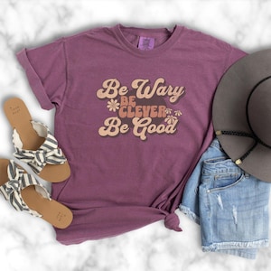 Be Wary Be Clever Be Good One Dark Window T-Shirt for Bookish Women&#39;s Tee Dark Fantasy Gift Shirt Twisted Crown Clothing Providence Cards
