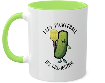 PICKLEBALL Coffee Mug Pickleball Funny Gift for Mom Pickleball Gift for Dad Mug for Fans of Pickleball Player Gift