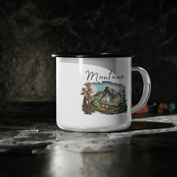 Mountain Range - Enamel Travel Coffee Mug