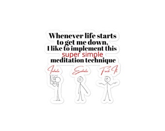 Simple Meditaton - Sticker