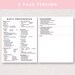 Birth Plan Template Editable Birth Plan Template Printable Birthing ...