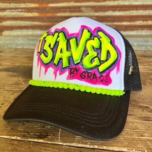 Custom Hand Painted Trucker Hat