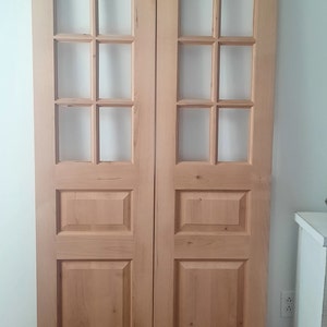 Custom wood french doors, barn doors, pocket doors, hinge doors. Can be made in multiple sizes designs and wood.
