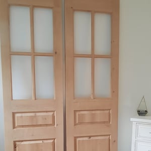 Custom wood french doors, barn doors, pocket doors, hinge doors. Can be made in multiple sizes designs and wood.