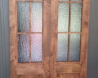 Custom wood french doors, barn doors, pocket doors, hinge doors. Can be made in multiple sizes designs and wood.