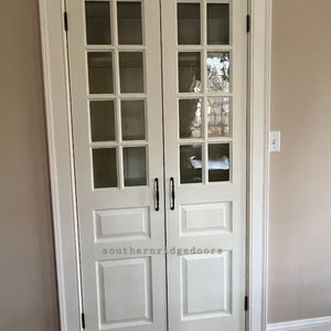 Custom wood french doors, barn doors, pocket doors, hinge doors. Can be made in multiple sizes designs and wood.